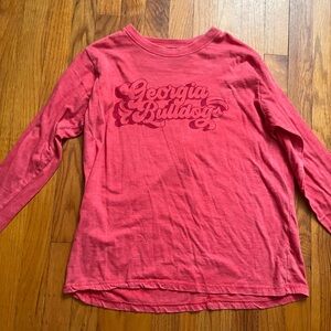 Pressbox Red Graphic Long Sleeve Tee